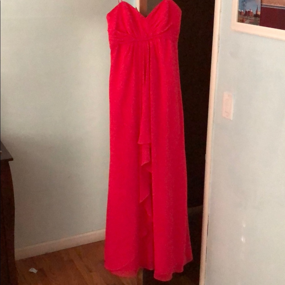 Long pink dress